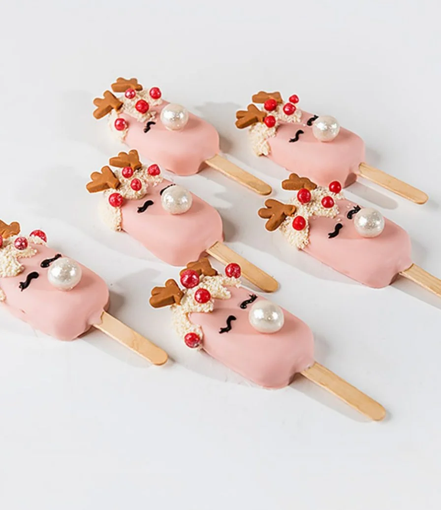 Pretty Reindeer Cakesicles by NJD