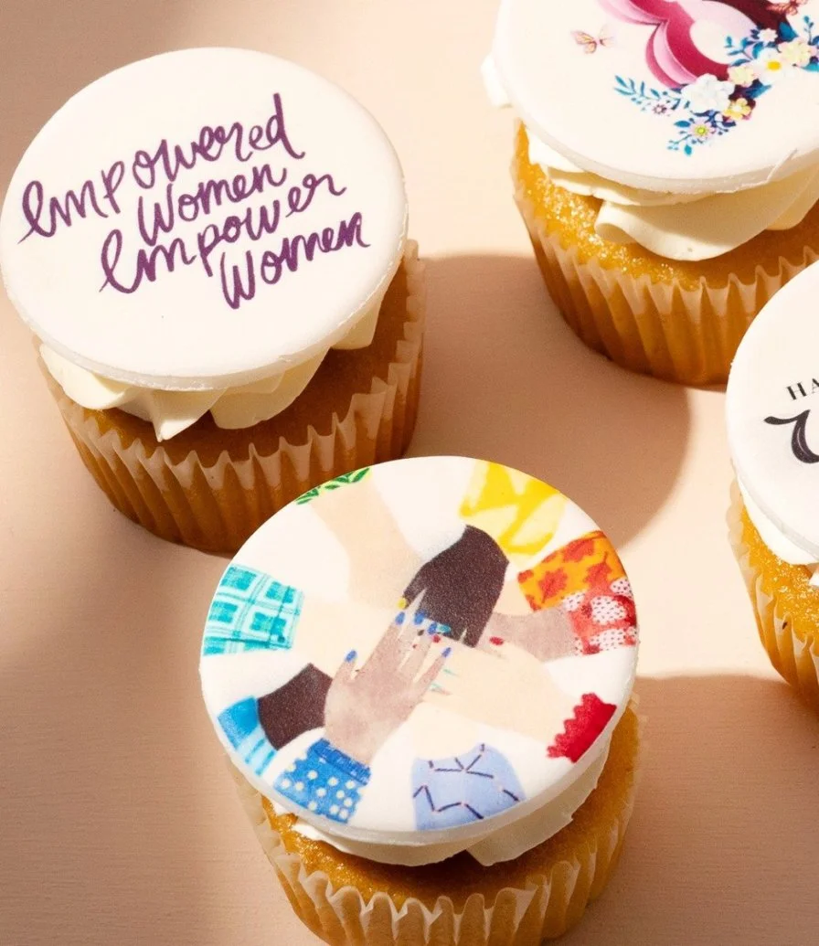 Printed Women's Day Cupcakes 12pcs by Cake Social