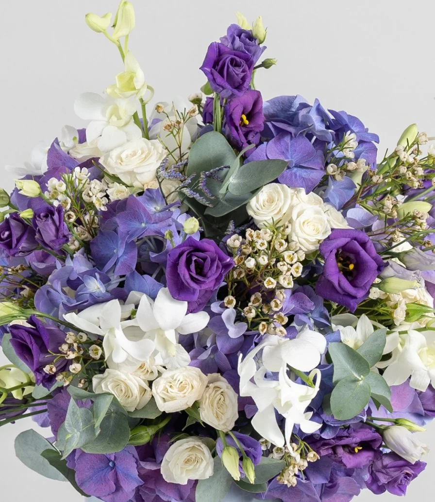 Purple Hydrangea Harmony Arrangement