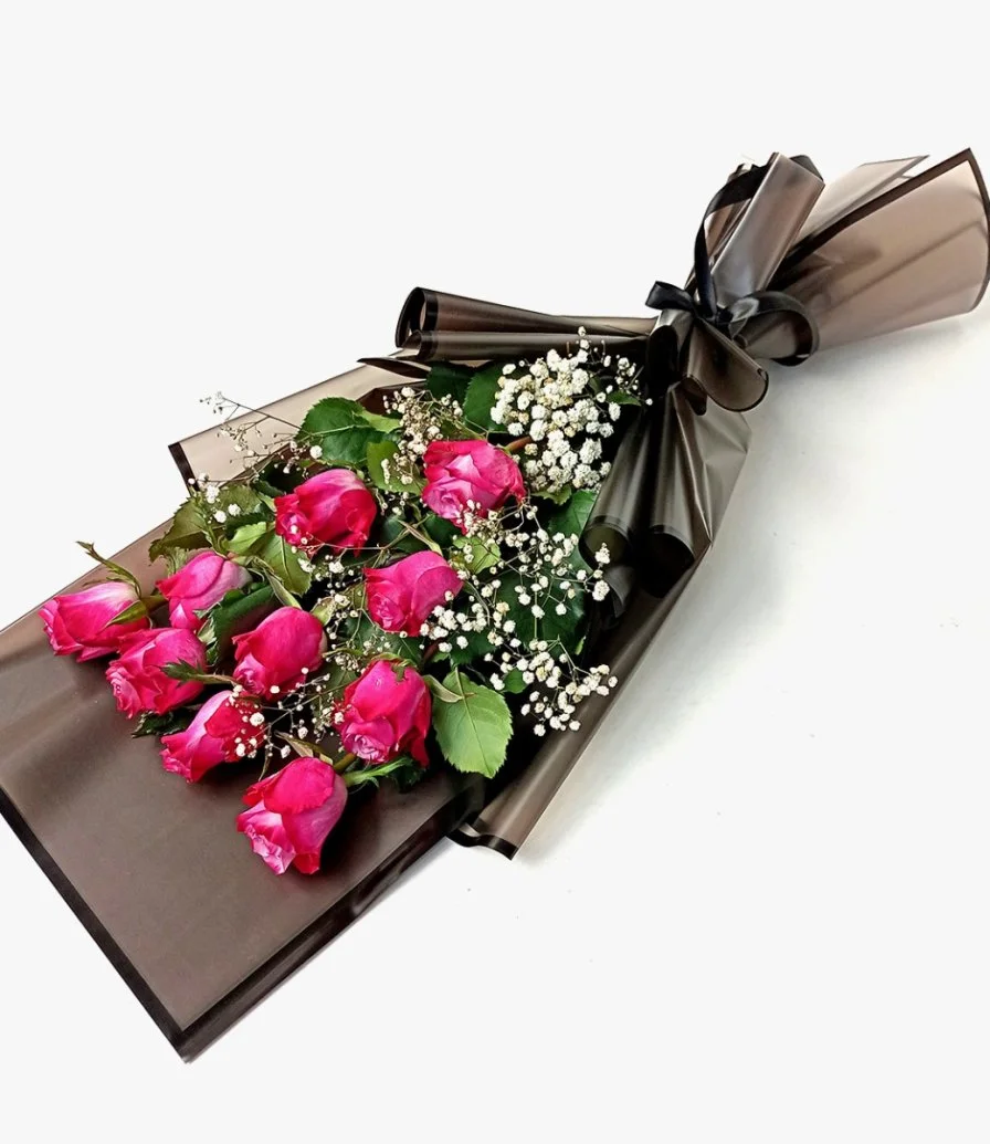 Roses in Black Wrapping