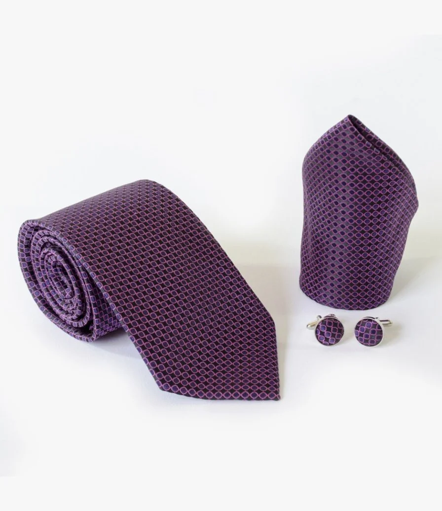 Purple Silk Gift Set for Men by Mecal