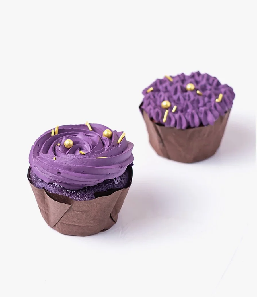 Purple Velvet Cupcakes Set of 2 by NJD
