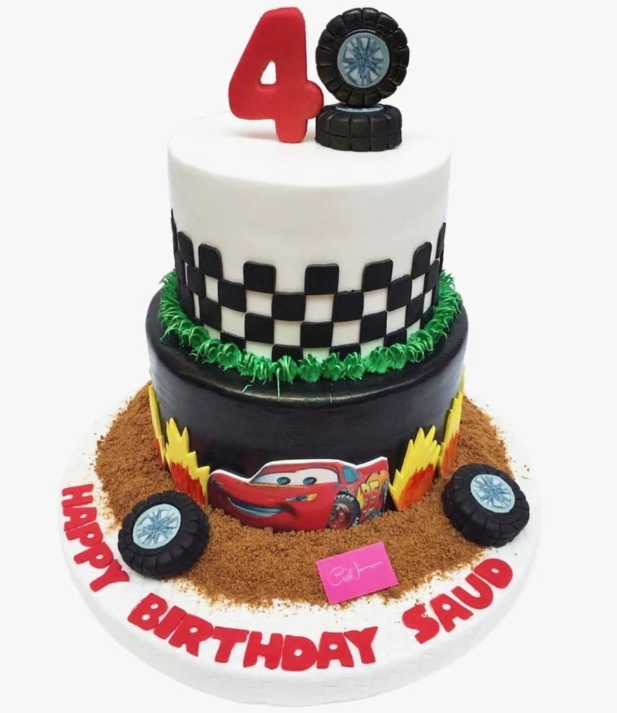 Racing Cars Birthday cake