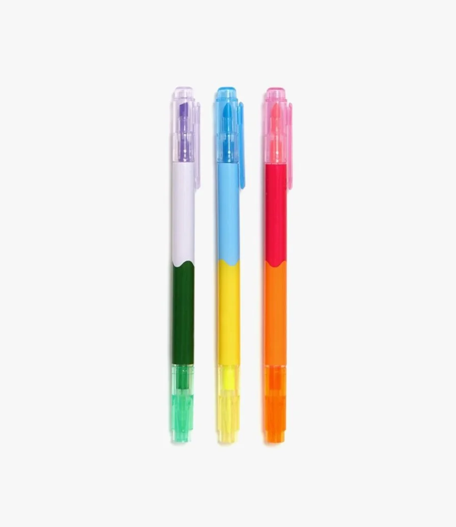 مجموعة أقلام تظليل بألوان الطيف من باندو