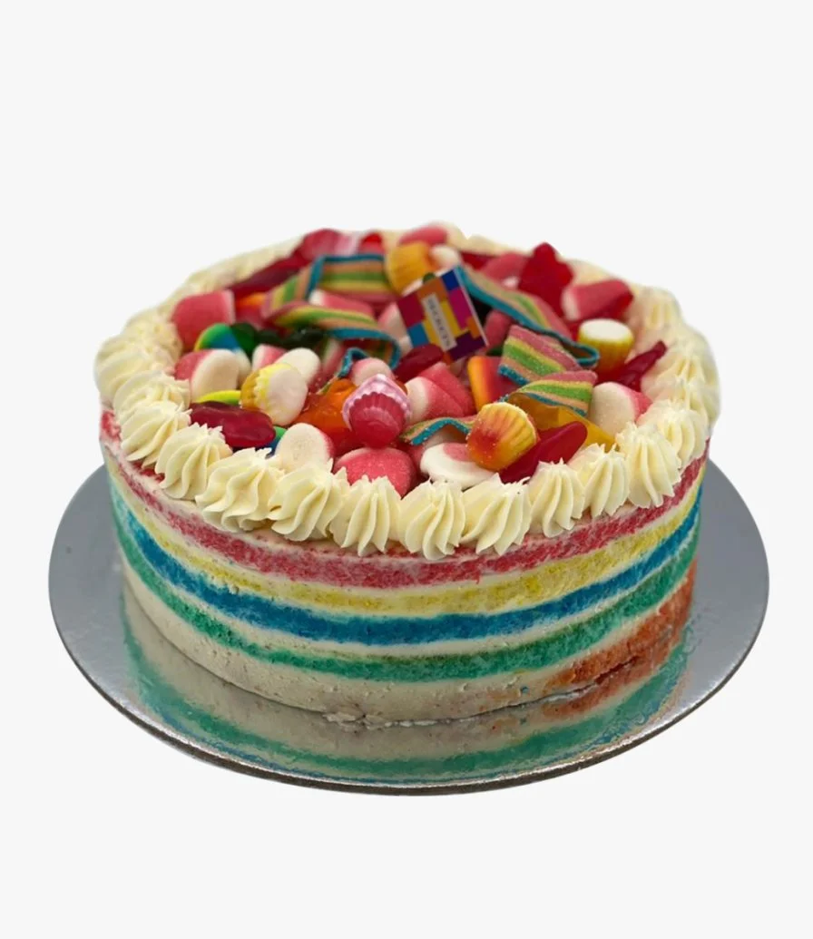 Rainbow Naked Cake by Secrets
