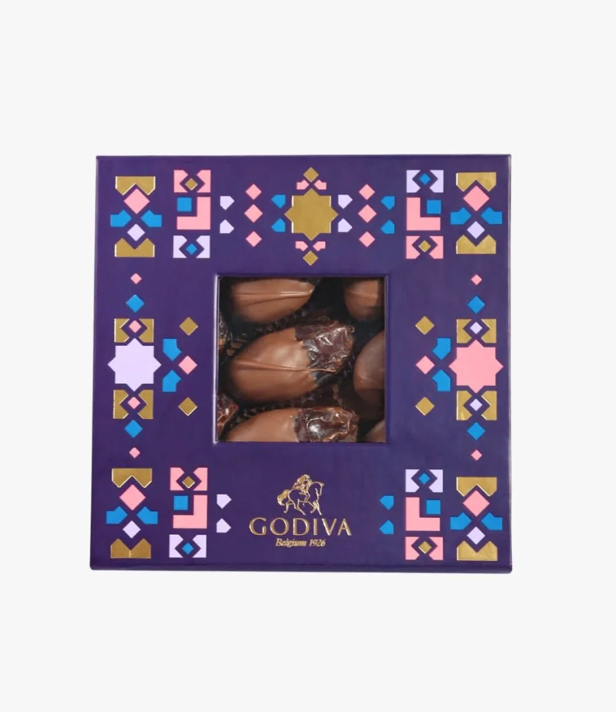 صندوق تمر مغطى بالشوكولاتة من جوديفا (صغير)
