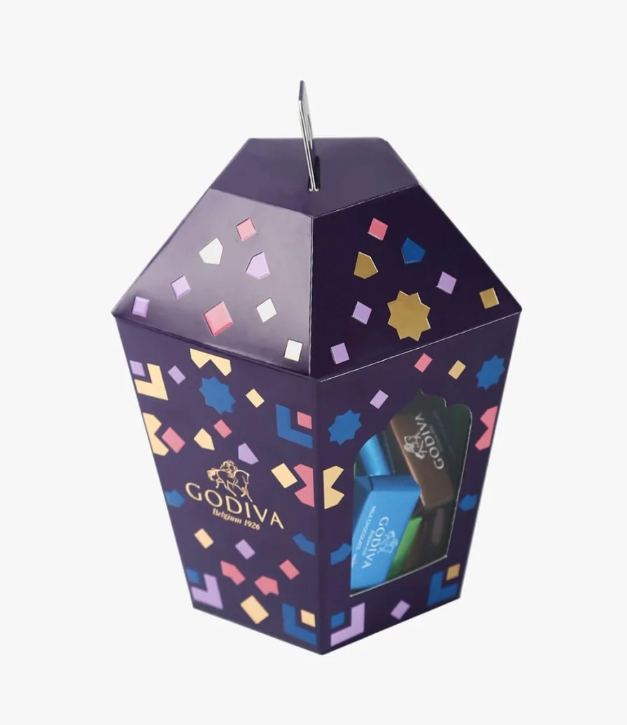 صندوق شوكولاتة رمضان بشكل فانوس من جوديفا