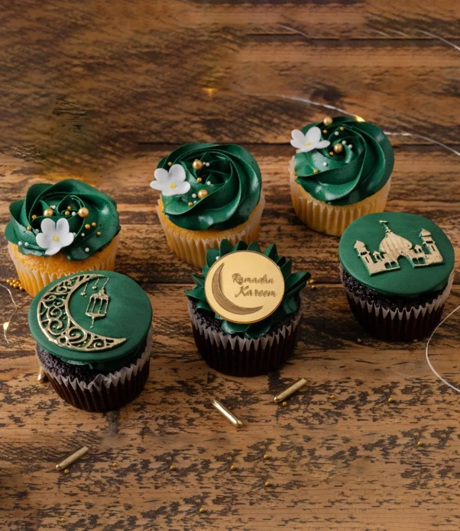 Ramadan Embossed Cupcakes 6pcs by Cake Social
