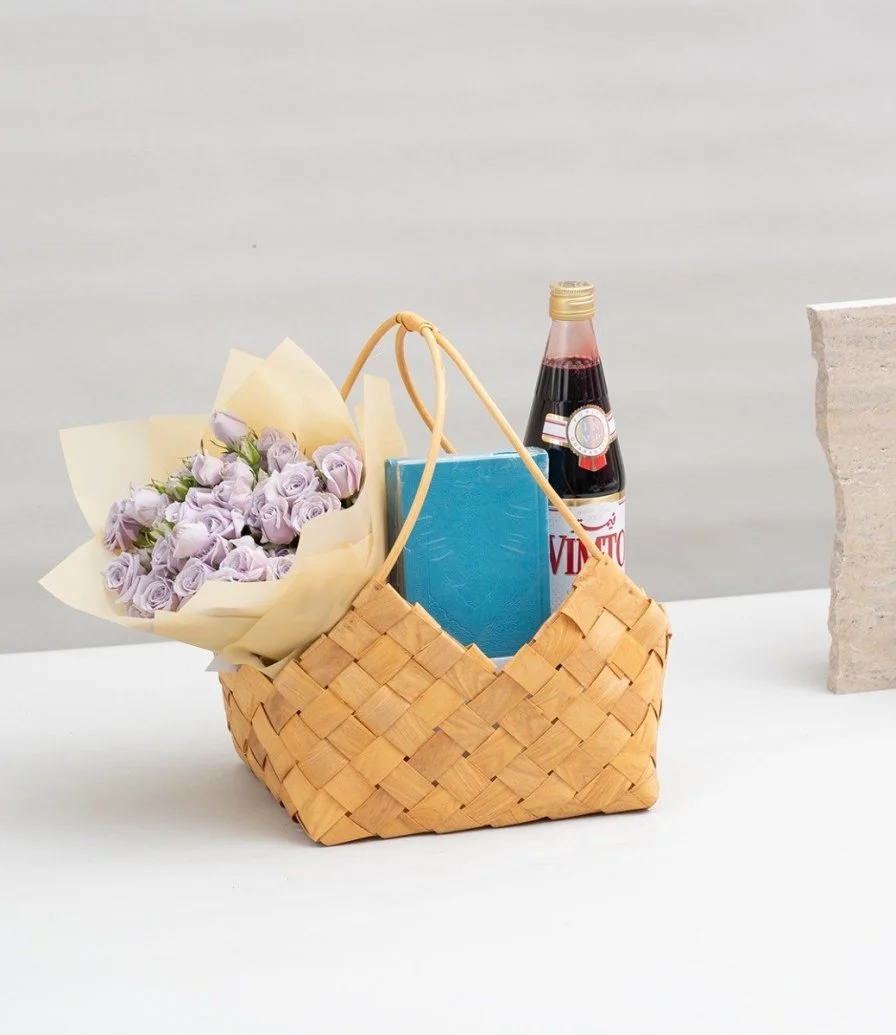 Ramadan Gift Basket with Holy Quran and Vimto 