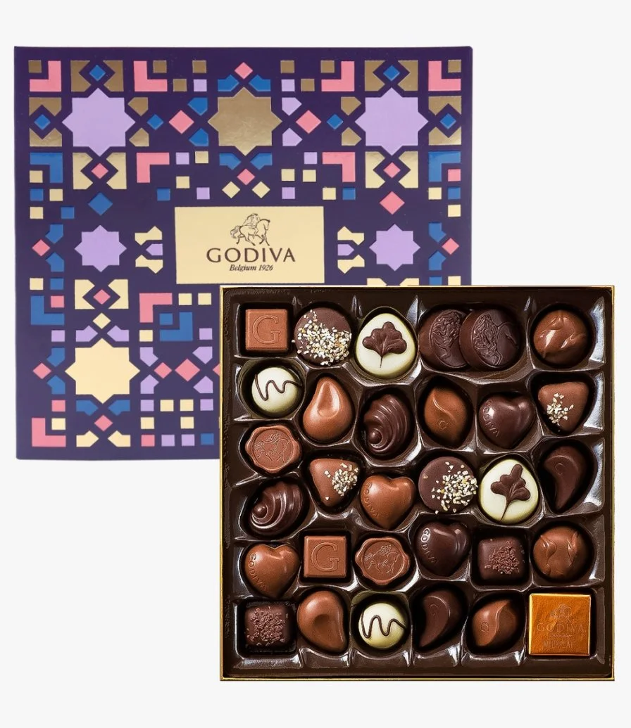 شوكولاتة رمضان جولد بوكس 34 قطعة من جوديفا 