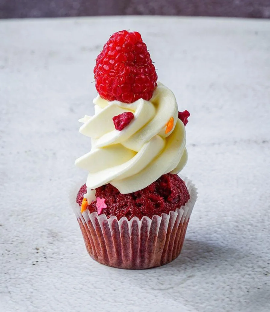 6 pcs Raspberry Petite Cupcake by Bloomsbury's