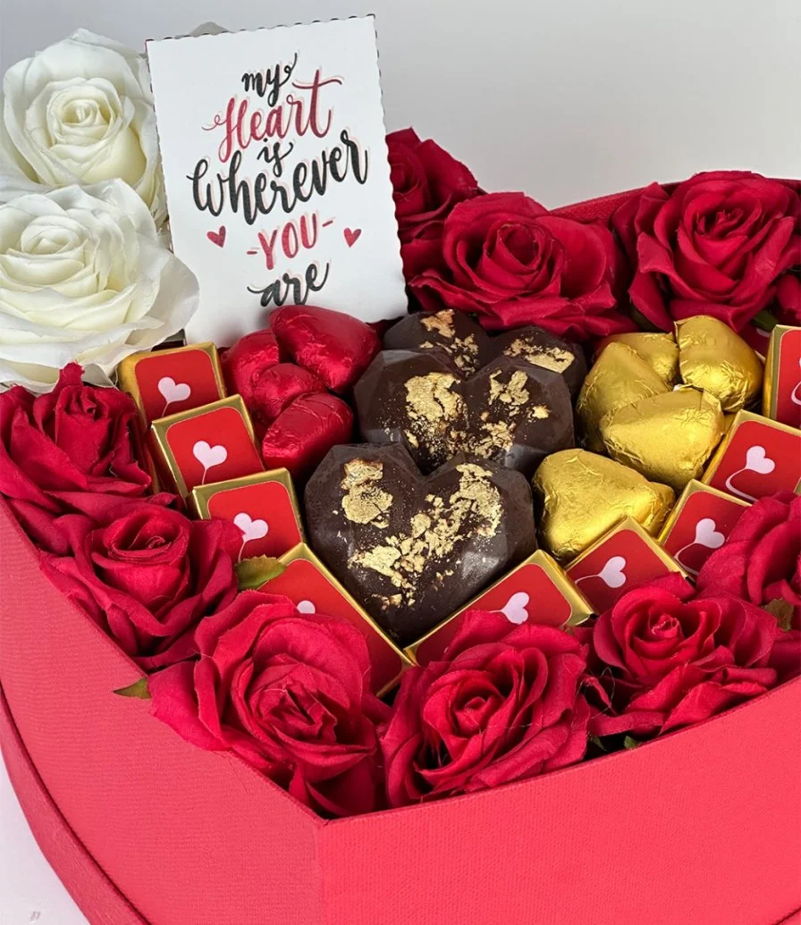 Red Heart Chocolate Box by Eclat - Large
