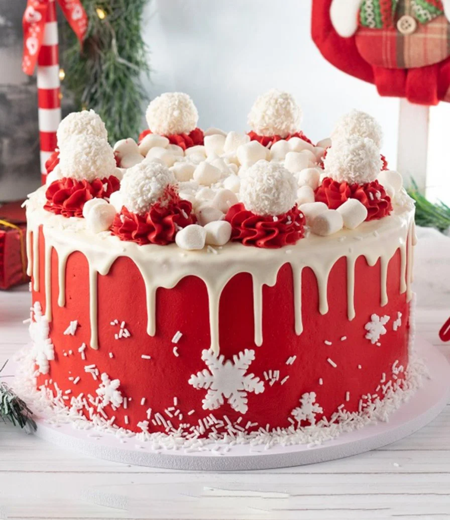 Snowy Christmas Cake by Cake Social