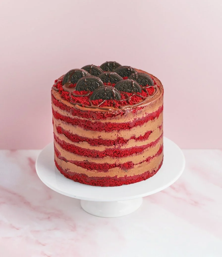 Red Velvet Oreo Crunch Cake By Sugarmoo