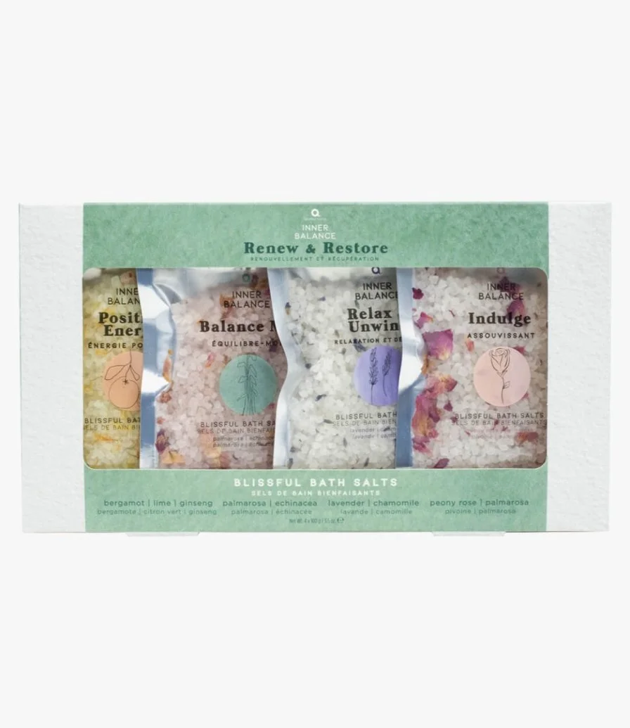 Renew And Restore Bath Salts Set By Aroma Home