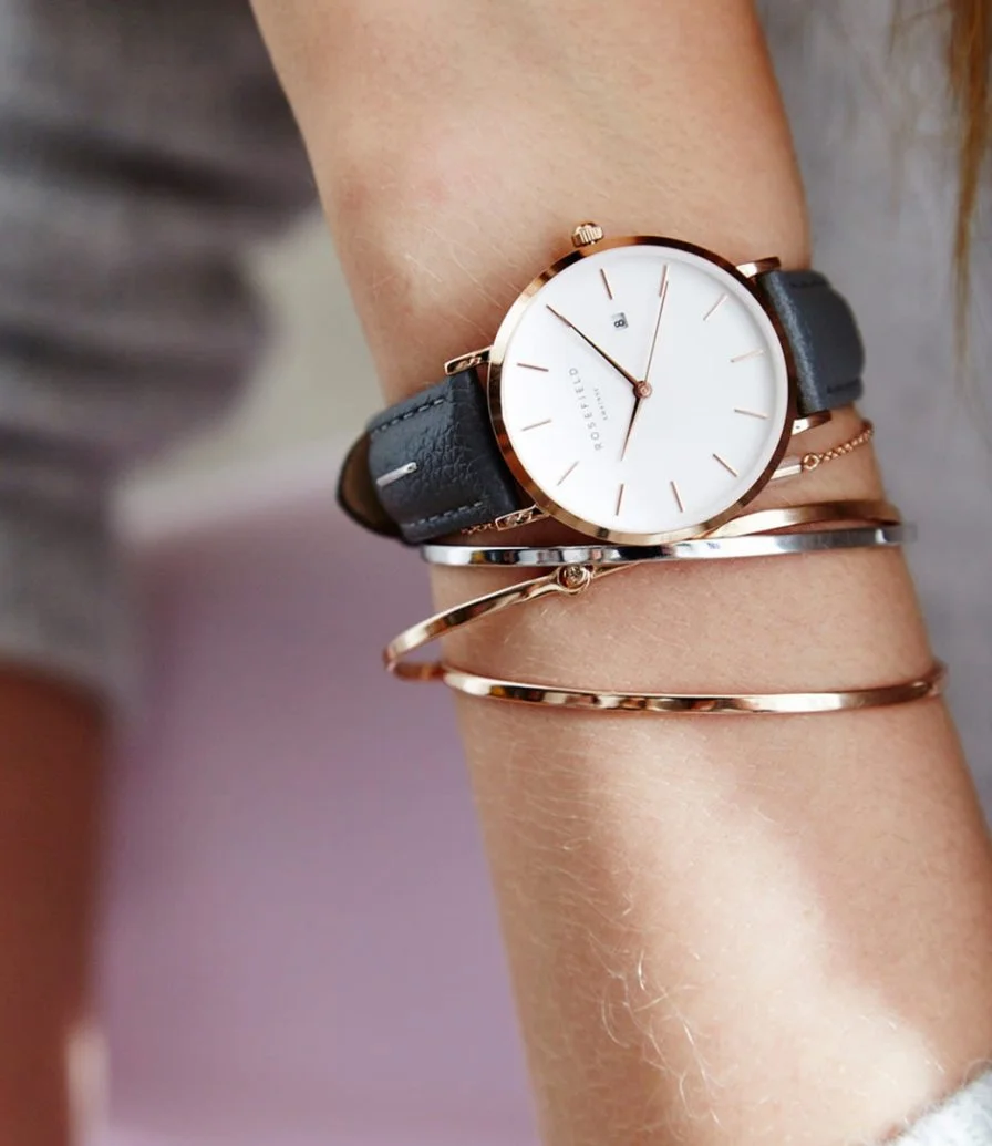 The Classic Leather Rosefield Watch