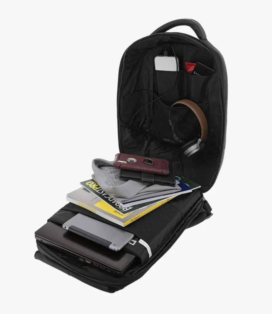 حقيبة ظهر للكمبيوتر المحمول من روزاريو سانثوم مع منفذ يو إس بي