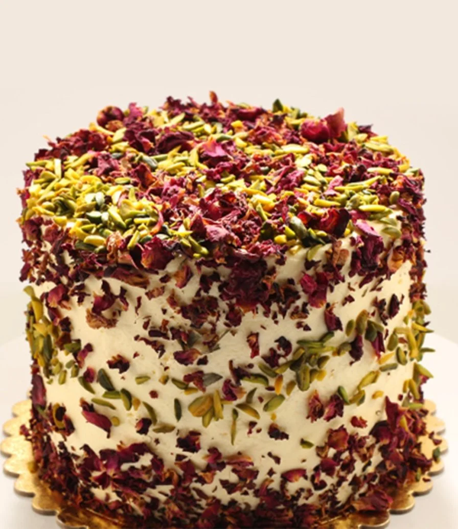 Rose Pistachio Cake by Bloomsbury's 
