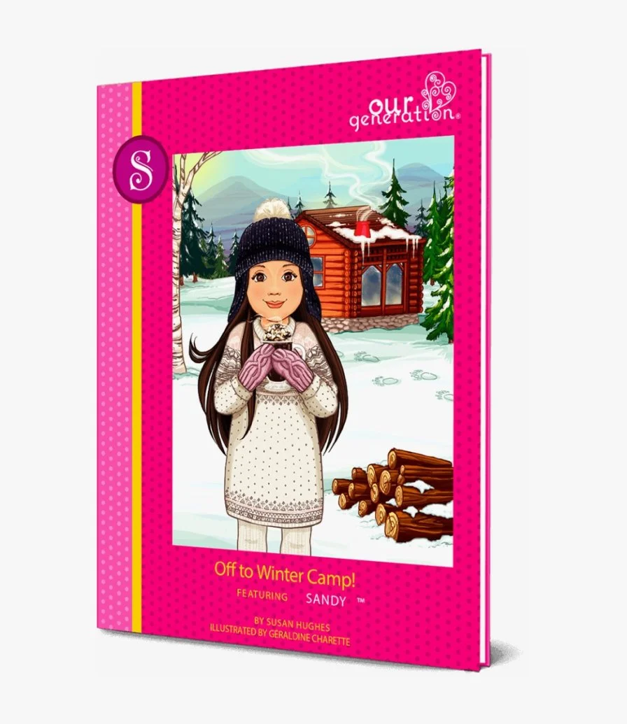 Sandy Deluxe Log Cabin Doll with Book by Our Generation