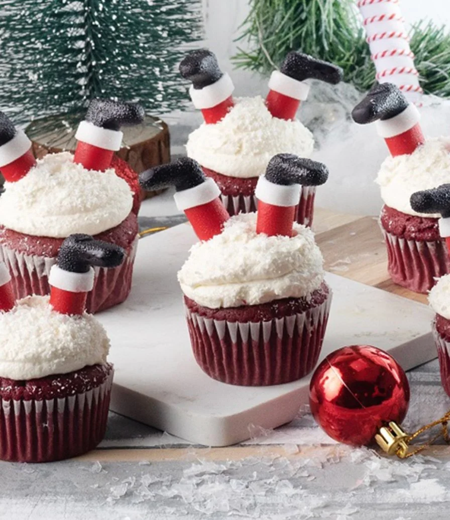 Santa Pants Christmas Cupcakes by Cake Social