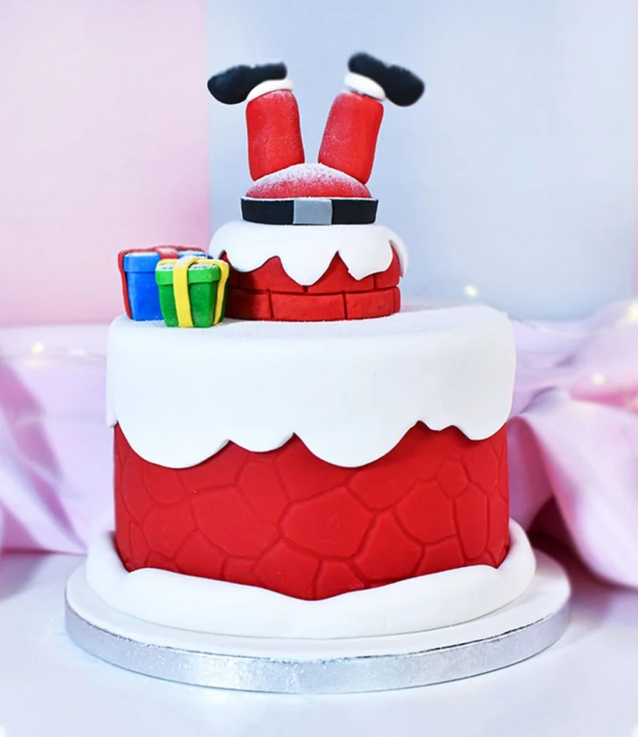 Santa's Gravity Cake by Sugarmoo