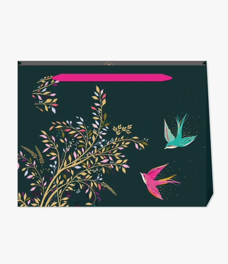 Sara Miller Green Hummingbird Gift Bag