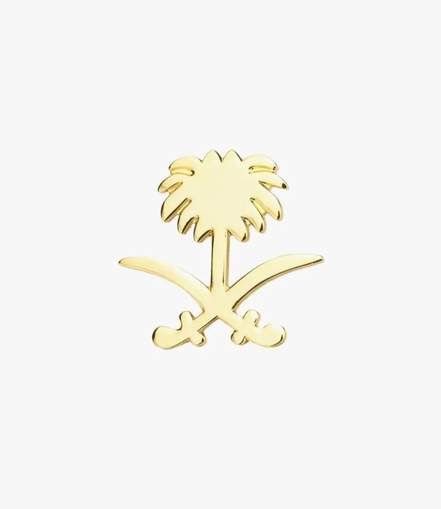 Saudi Arabia badge flag brooch - 6