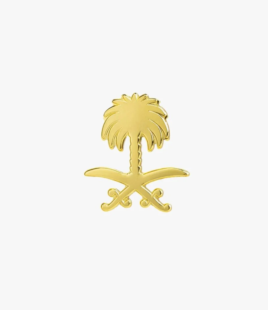 Saudi Arabia badge flag brooch - 7
