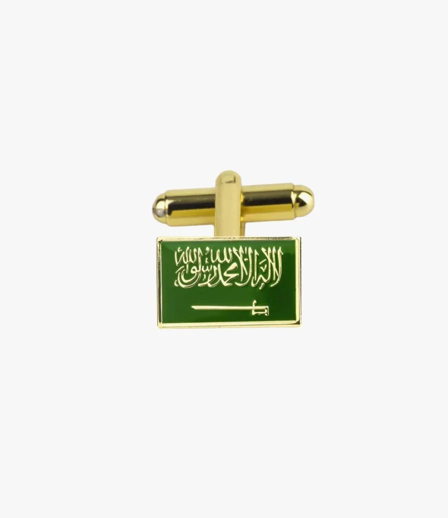 Saudi Arabia badge flag brooch - 9
