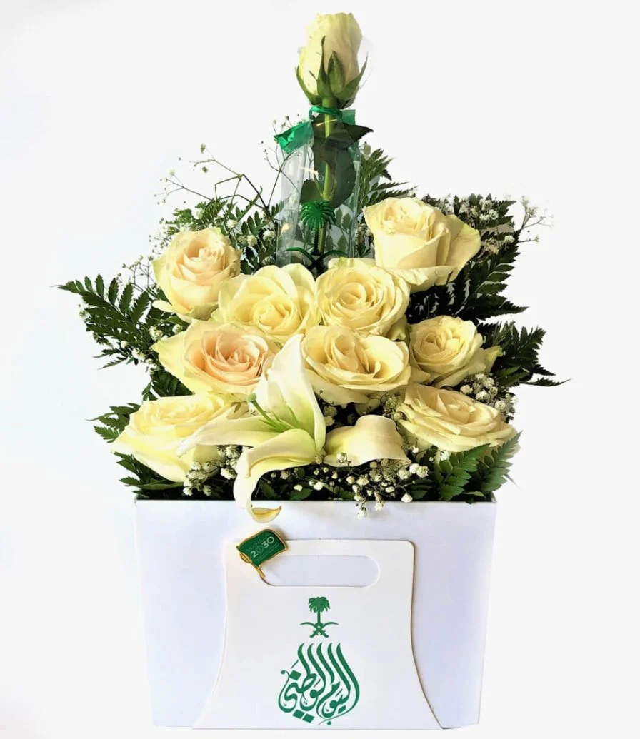 Saudi Pride Flower Box