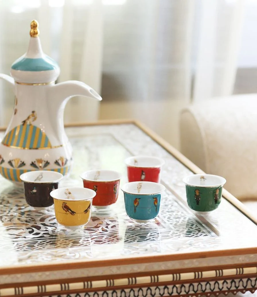 Set of 12 Sarb Arabic Coffee Cups By Silsal