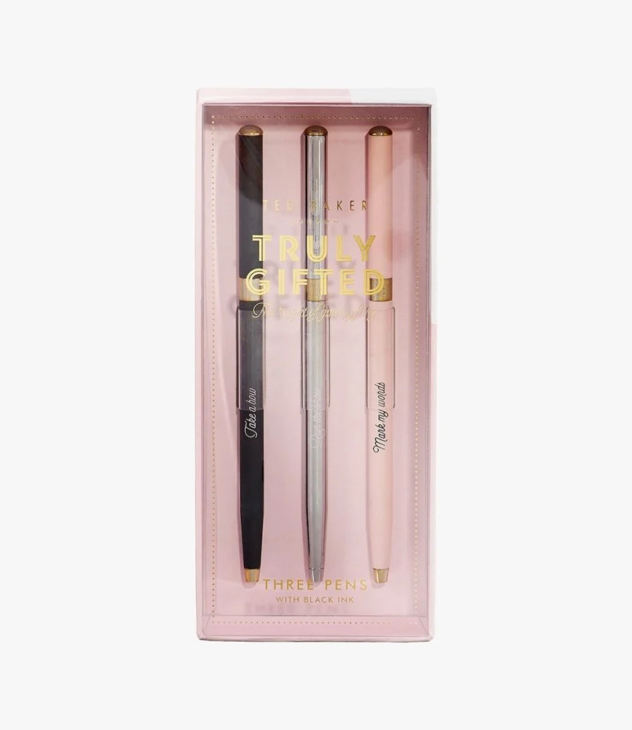 Set of Three Pens by Ted Baker