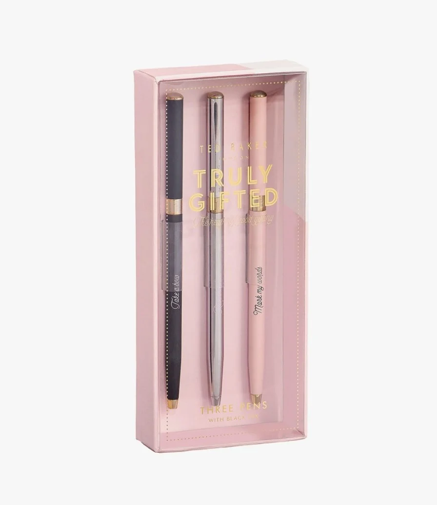 Set of Three Pens by Ted Baker
