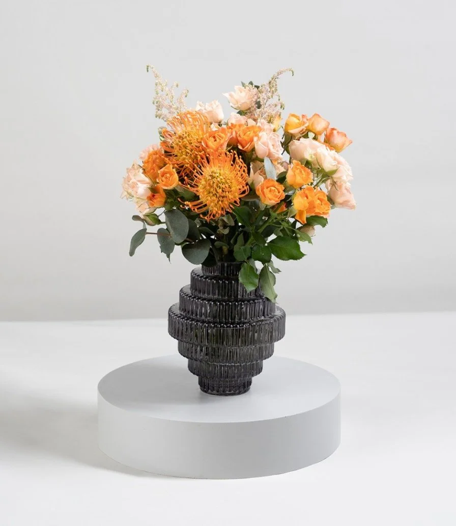 Shades of Orange Flower Arrangement