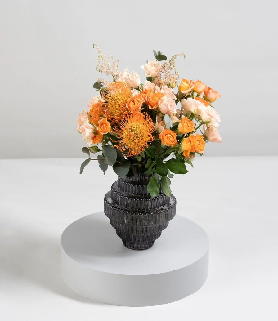 Shades of Orange Flower Arrangement