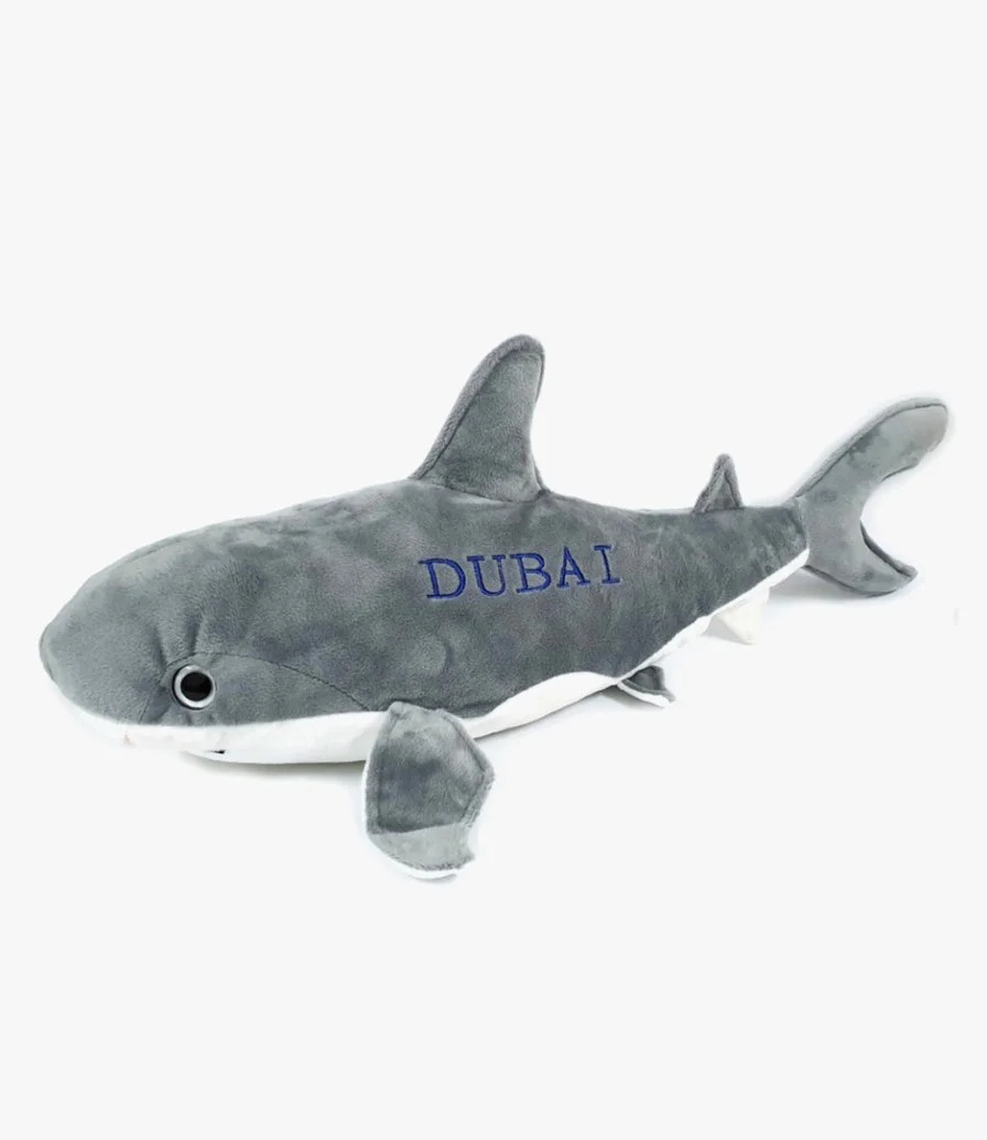 Grey Shark with Dubai Embroidery 54cm by Fay Lawson