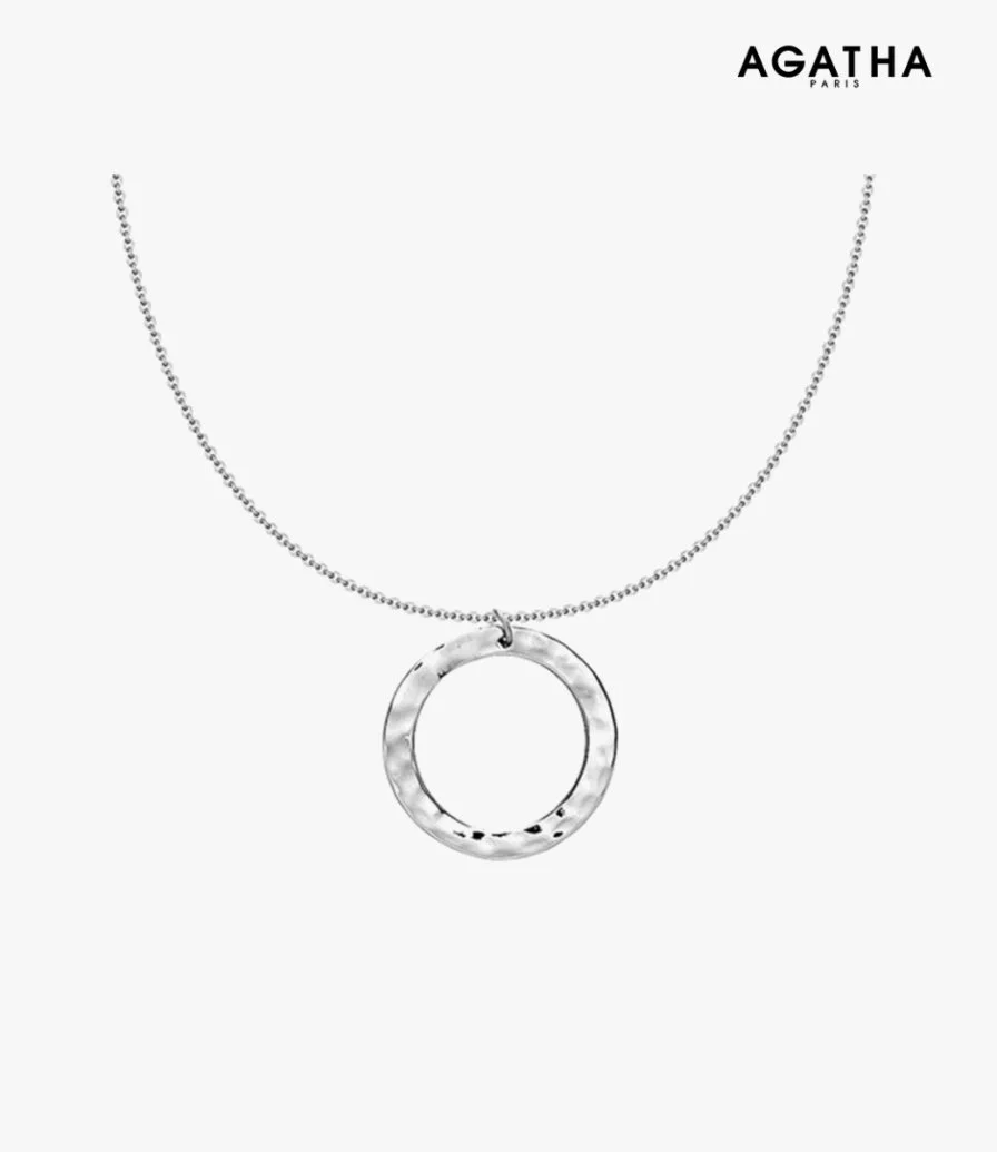 Silver Ring Necklace by Agatha