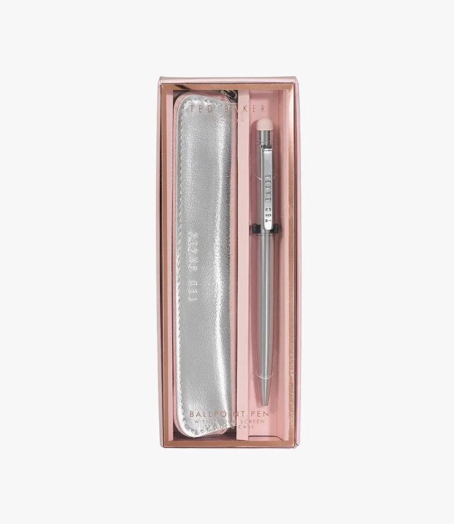 Silver Touch Screen Pen & Pouch by Ted Baker
