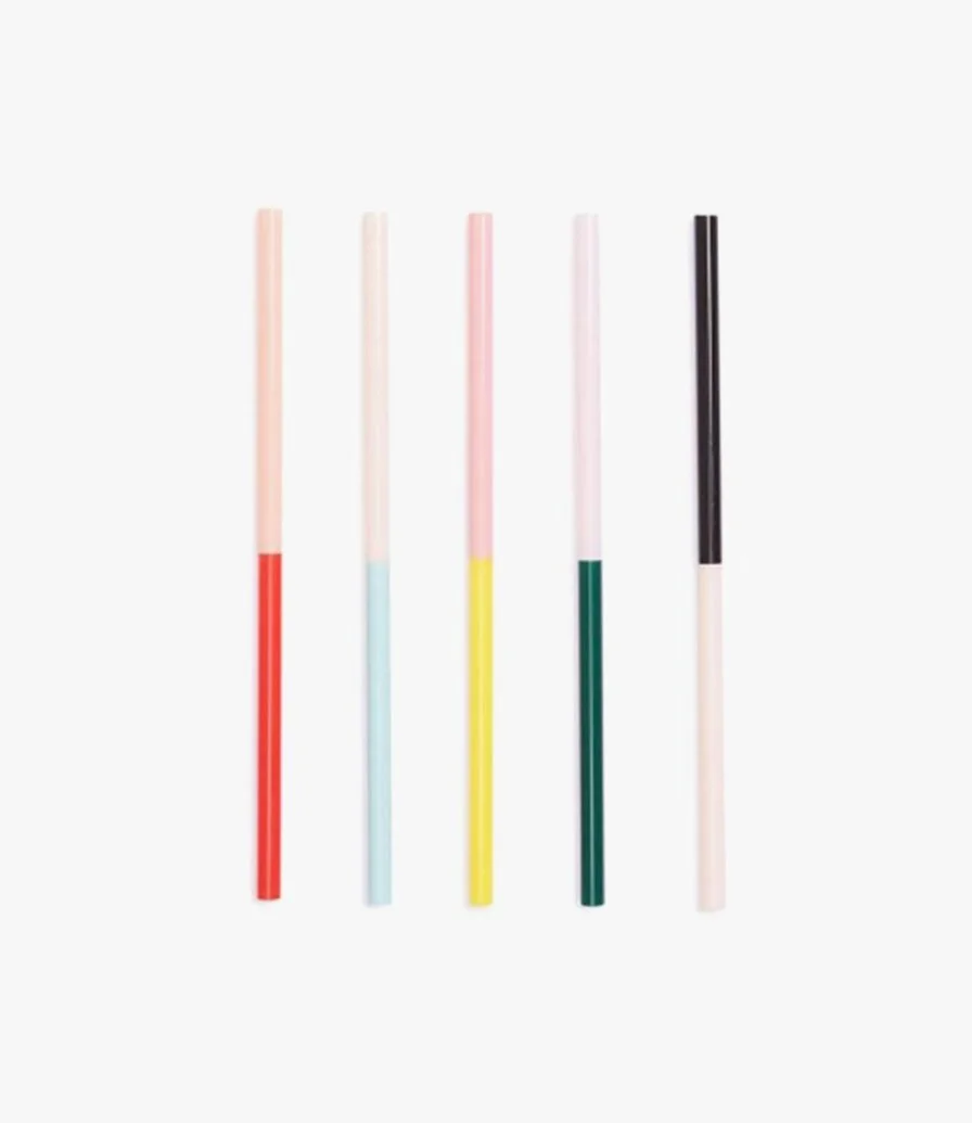 Sip Sip Straw Set - Color Block by Bando