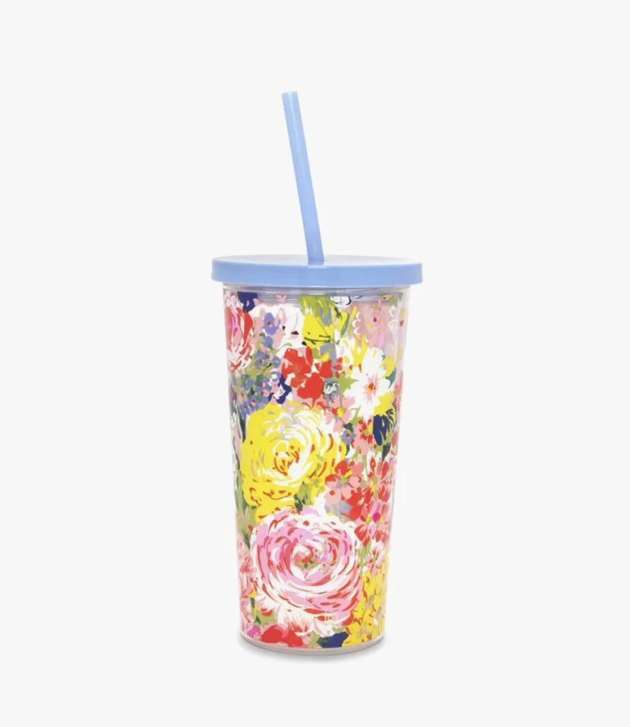 Sip Sip Tumbler with Straw - Flower Shop by Bando