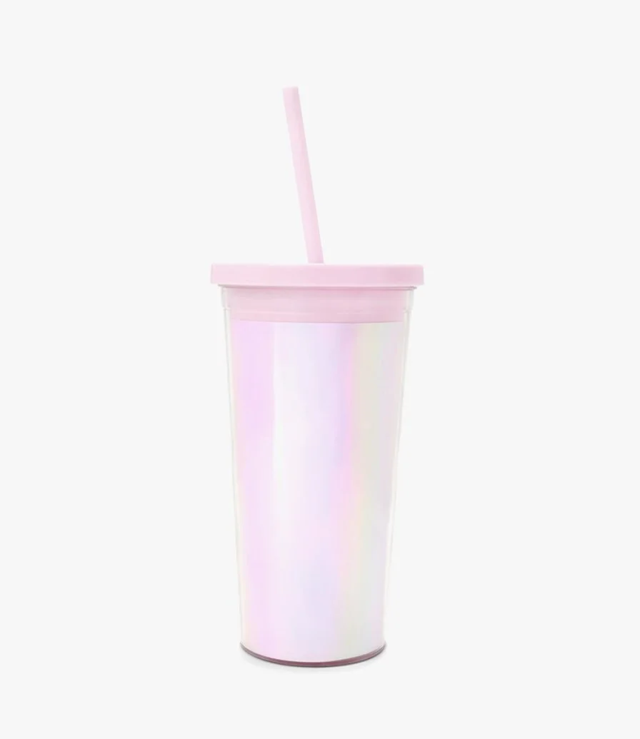 Sip Sip Tumbler with Straw - Pearlescent by Bando