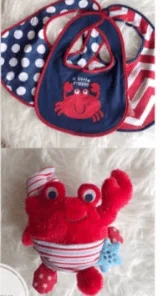 Mr. Crab Gift Basket for Babies