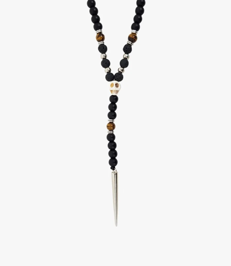 Skull Onyx Necklace by Mecal 