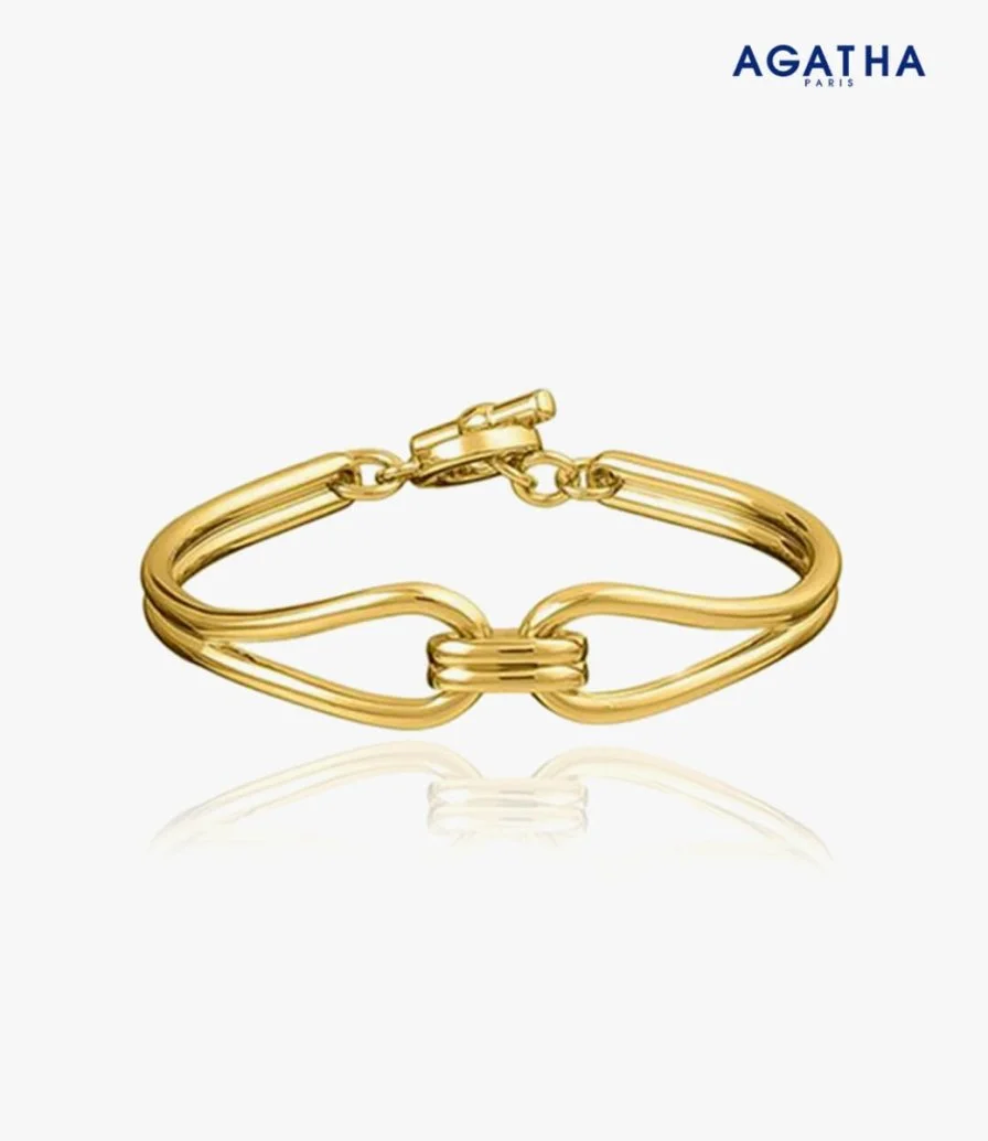 Small Articulated Bracelet Twin - Gold