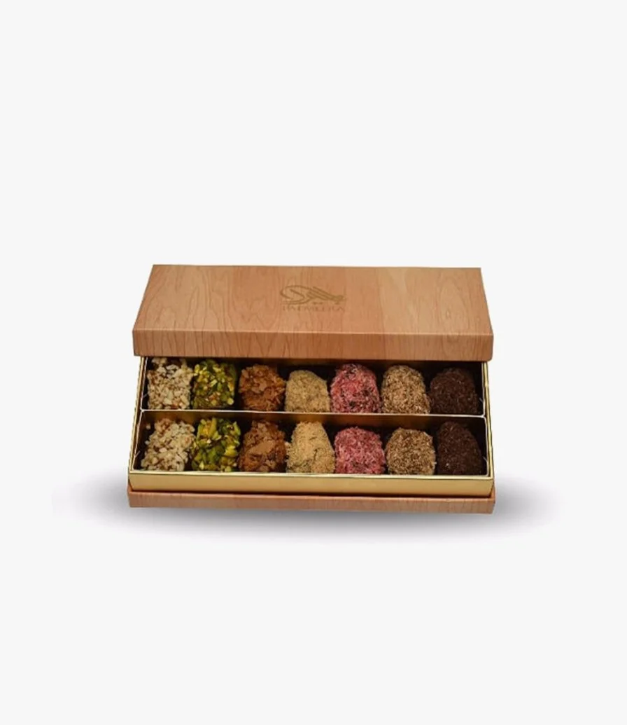 Small Carton Box with Wood Grains by Palmeera