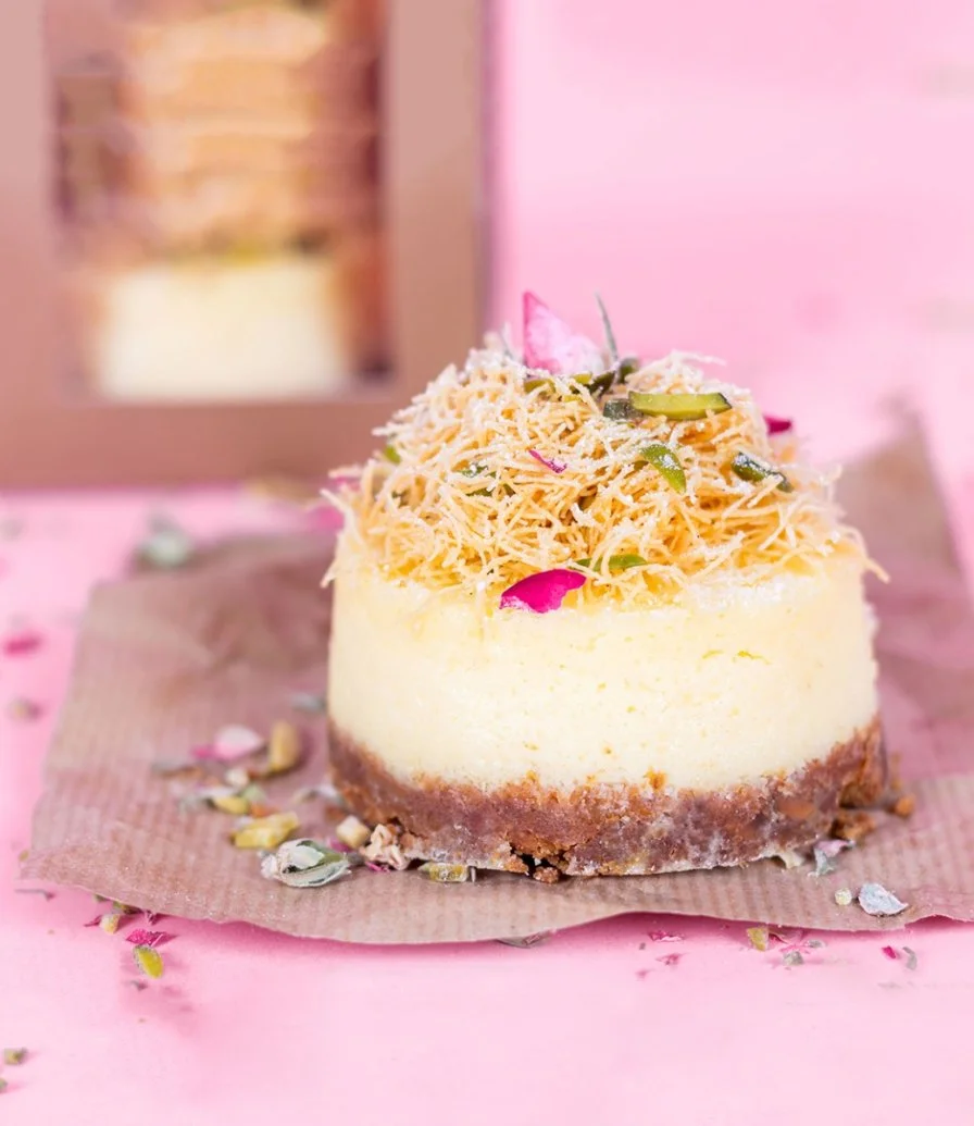 Small Kunafeh Cheesecakes by SugarMoo Desserts