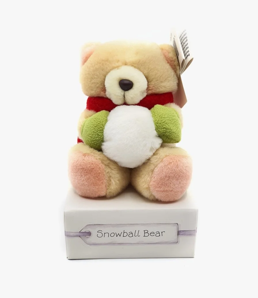 Snow Ball Teddy Bear  - Small 