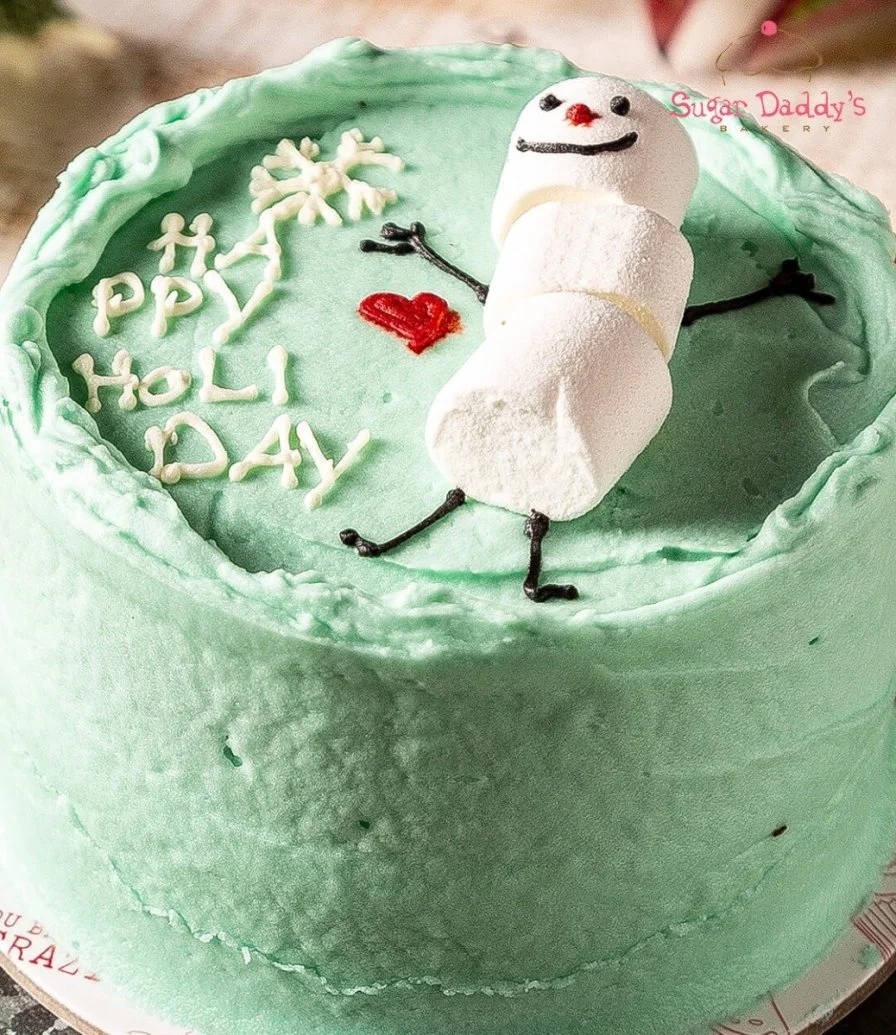 Snowman Christmas Bento Cake by Sugar Daddy's Bakery