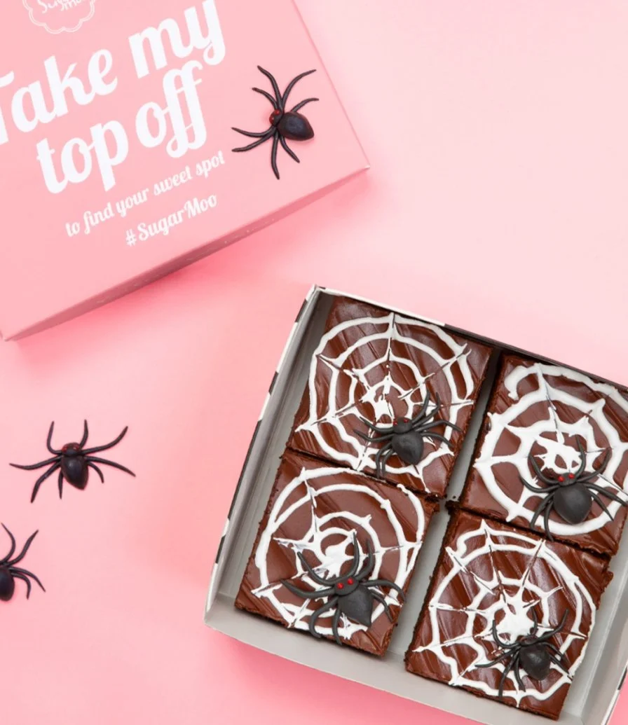 Spider Web Brownies by Sugarmoo