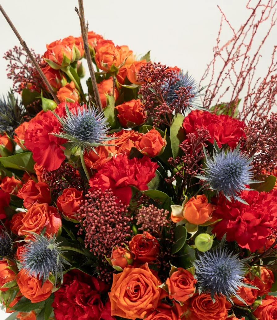 Orange Baby Rose Arrangement